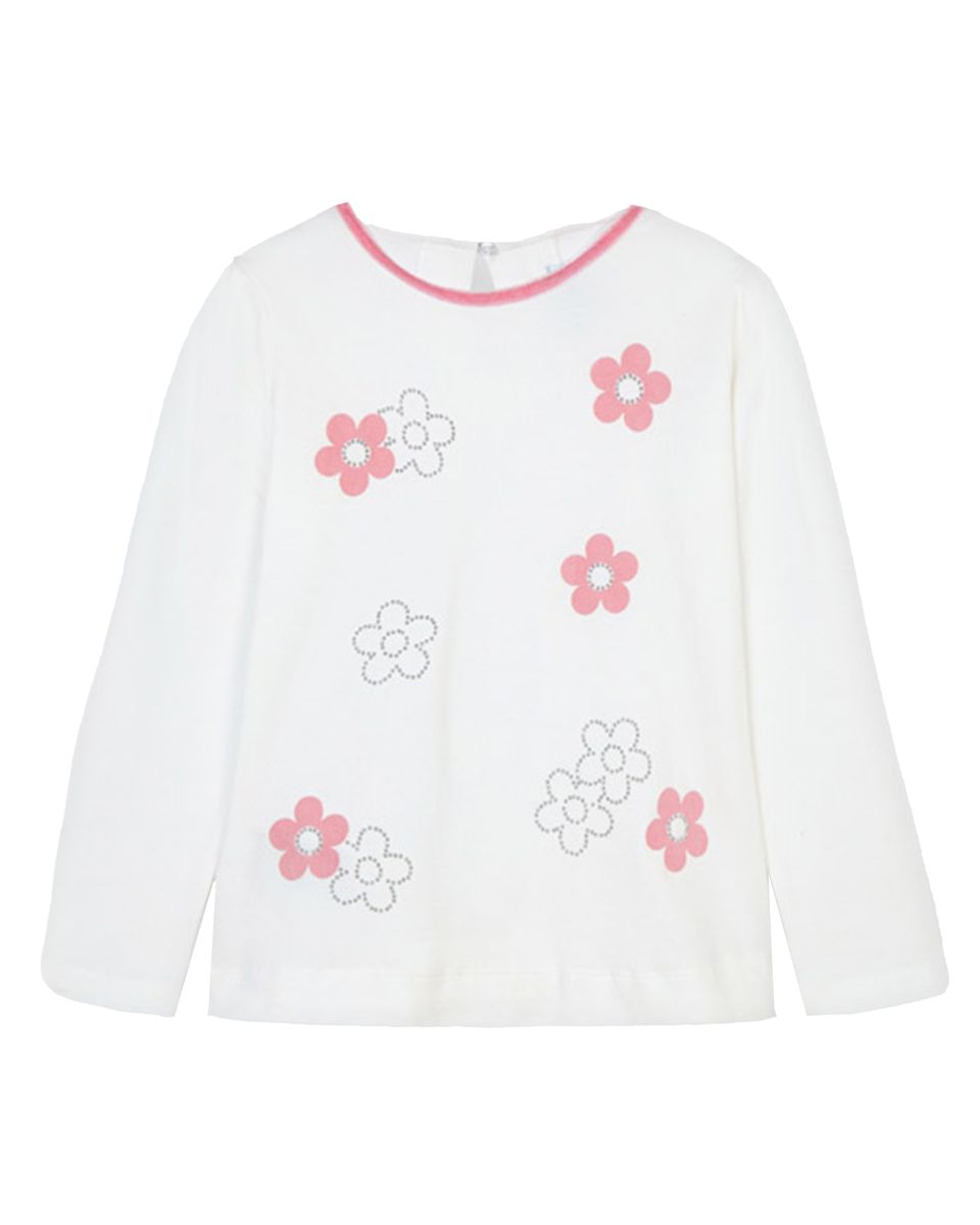 MAGLIETTA CON FIORI DA BAMBINA